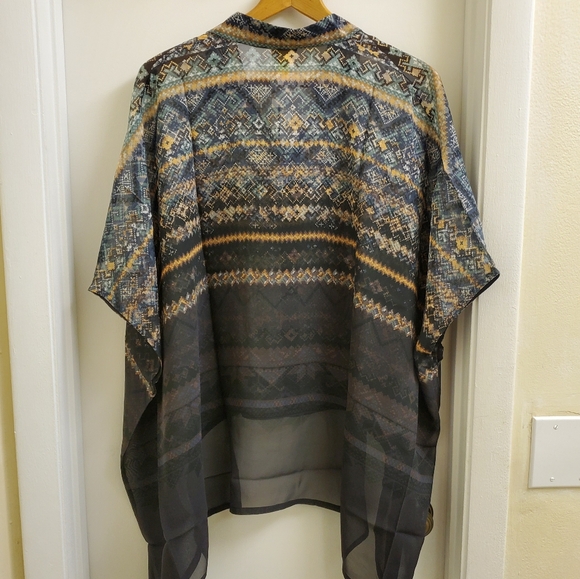 🤩New with tags vintage Da-nang oversized Boheme button down top size xs/s - Picture 8 of 9